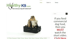 Desktop Screenshot of healthy-k9.com