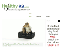 Tablet Screenshot of healthy-k9.com